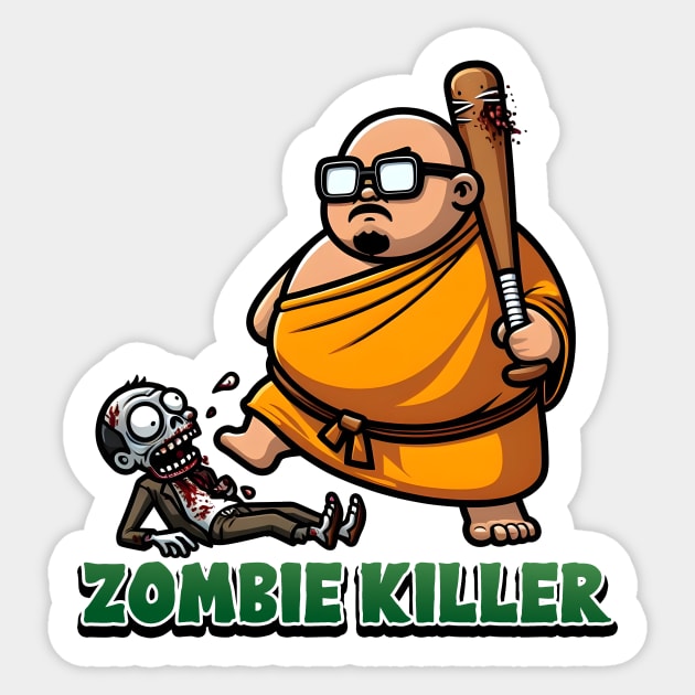 Zombie Killer Sticker by Rawlifegraphic